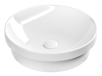 Sapho Keramické umyvadlo zápustné, průměr 43cm, bílá 3041