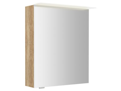 Sapho LINEX galerka s LED osvětlením, 60x70x15cm, levá/pravá, dub alabama LX060-0022