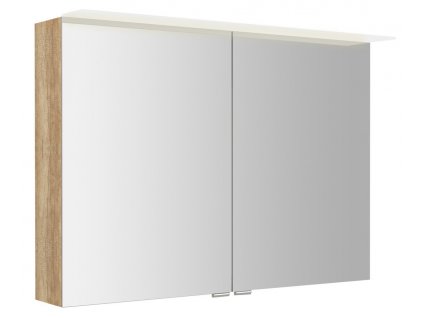 Sapho LINEX galerka s LED osvětlením, 100x70x15cm, dub alabama LX100-0022