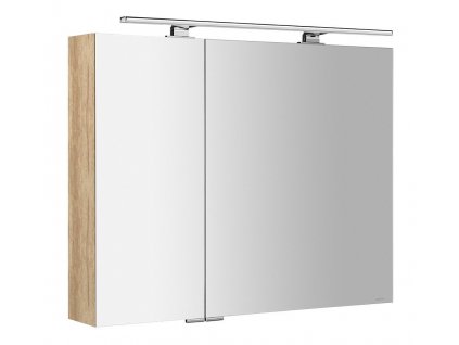 Sapho MIRRÓ galerka s LED osvětlením, 90x70x16cm, dub alabama MC090-0022