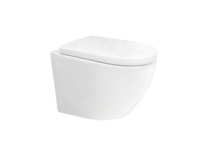 Mereo WC závěsné kapotované, Smart Flush RIMLESS, 490x370x360, keramické, vč. sedátka CSS126 VSD82T2