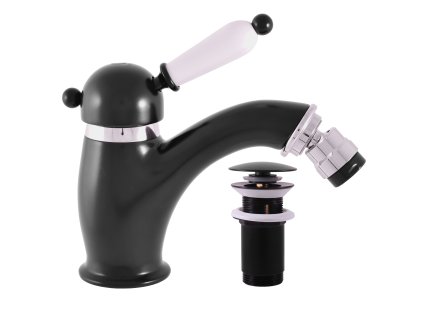 Arttec Vodovodní baterie bidetová LABE, Barva: černá matná/chrom, Rozměr: 3/8'' L545.5KCMATC