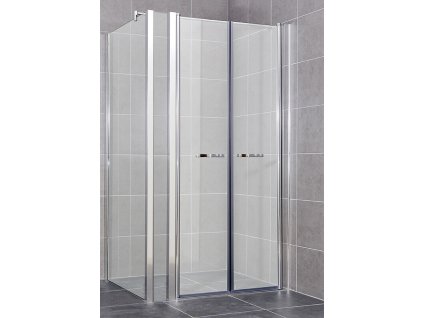 ARTTEC Sprchový kout rohový COMFORT D 36 grape sklo 112 - 117 x 76,5 - 79 x 195 cm XCOM0175