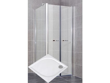 9113 2 comfort sprchovy kout 80 x 80 cm s vanickou z liteho mramoru