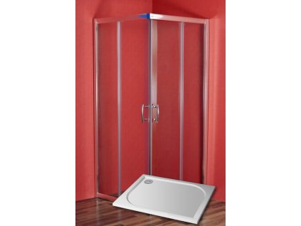 ARTTEC Sprchový kout obdélníkový SMARAGD 100 x 90 x 198 cm čiré sklo s vaničkou z litého mramoru STONE PAN01246