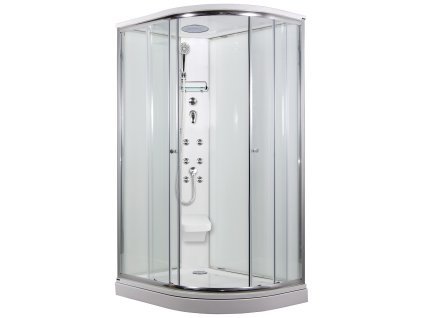 ARTTEC SIRIUS 120 x 90 cm - Masážní sprchový box model 5 čiré sklo levá vanička PAN01272