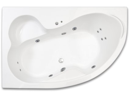 ARTTEC NIKÉ SURF 160 x 105 cm levá hydromasážní akrylátová vana PAN04400