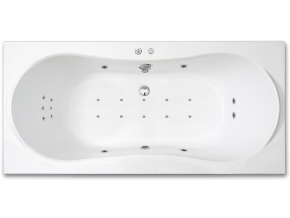ARTTEC KRONA FLAT 180 x 80 cm hydromasážní akrylátová vana PAN04388