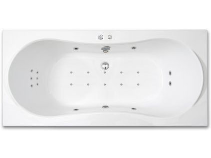 ARTTEC KRONA FLAT 170 x 80 cm hydromasážní akrylátová vana PAN04387