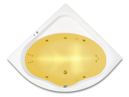 ARTTEC GAIA SURF + CHROMO 150 x 150 cm hydromasážní akrylátová vana PAN04361
