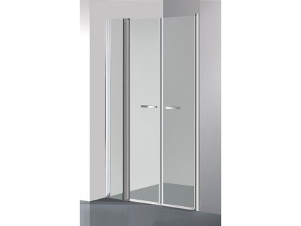 ARTTEC Dvoukřídlé sprchové dveře do niky COMFORT C 4 čiré sklo 102 - 107 x 195 cm XCOM0024
