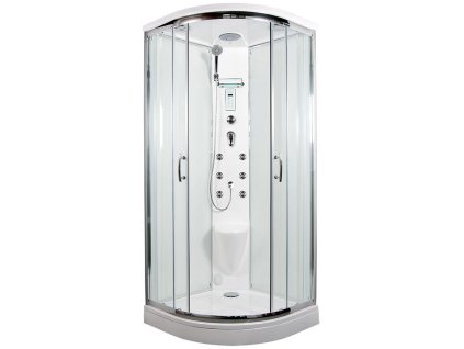 ARTTEC BRILIANT 90 x 90 cm - Parní masážní sprchový box model 9 čiré sklo PAN04616