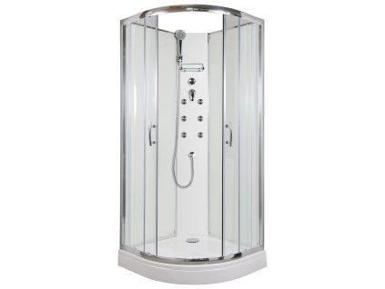 ARTTEC BRILIANT 90 x 90 cm - Masážní sprchový box model 4 grape sklo PAN04621