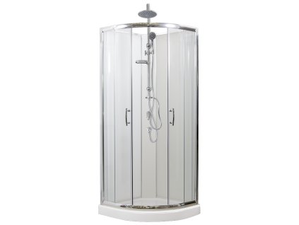 ARTTEC BRILIANT 80 x 80 cm - Sprchový box model 1 čiré sklo - sprchový set PAN04597