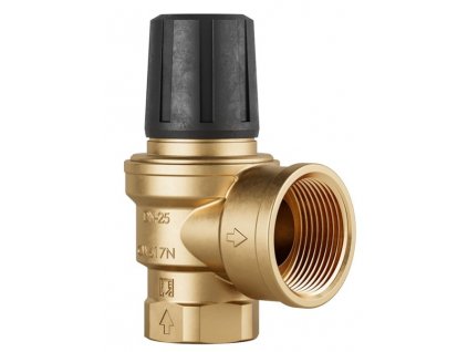 DUCO ventil pojistný 1“×5/4“, 6bar, 591kW, membránový, závitový, topení, mosaz, 692532.60