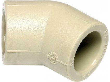 WAVIN EKOPLASTIK PPR koleno 25mm, 45°, svařovací, voda, PP-R, SKO02545RCT