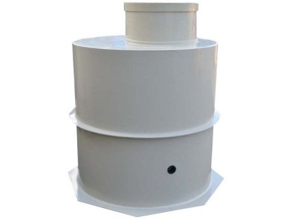 Šachta vodoměrná pr.1200mm, h=1500mm, kulatá, samonostná, PP-B, šedá, VŠ-S-D1200-V1500