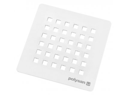 Polysan FLEXIA čtvercová krytka sifonu, bílá 73246