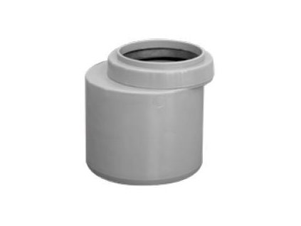 HT redukce DN40/32, 63mm, krátká, odpadní, PP, šedá, CRB4300