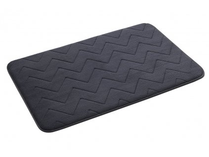 Gedy MOUSSE koupelnová předložka, 50x80cm, 100% polyester, protiskluz, antracit 96MS508085