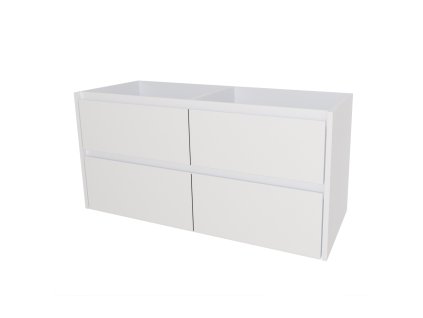 Mereo Opto, koupelnová skříňka 121 cm, Multidecor, Bílá lesk perlička CN993SBIEL