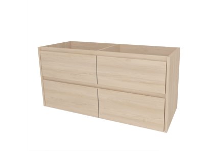 Mereo Opto, koupelnová skříňka 121 cm, Multidecor, Javor Hard šampaňský CN993SJHS2