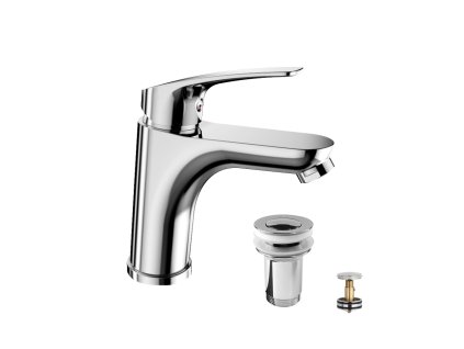 Mereo Umyvadlová stojánková baterie, Eve, s clic-clac CH05V, chrom CBV10104C