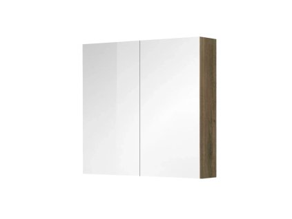 Mereo Aira, koupelnová galerka 80 cm, zrcadlová skříňka, dub Halifax CN717GH