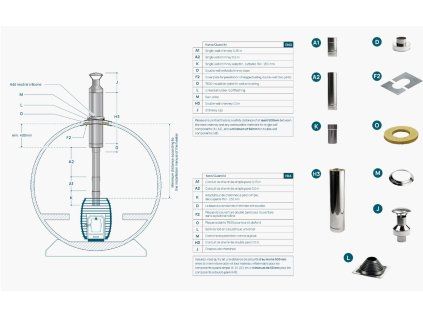 2193 huum chimney set