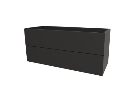 Mereo Aira, koupelnová skříňka 121 cm, Multidecor, Černá Supermat CN793SCIPM