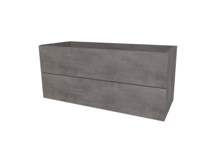 Mereo Aira, koupelnová skříňka 121 cm, Multidecor, Beton tmavě šedý CN793SBET2