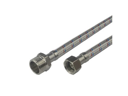 Klum Hadice připojovací nerez 8x12, MxF, 3/8"x1/2", 150 cm CR558C