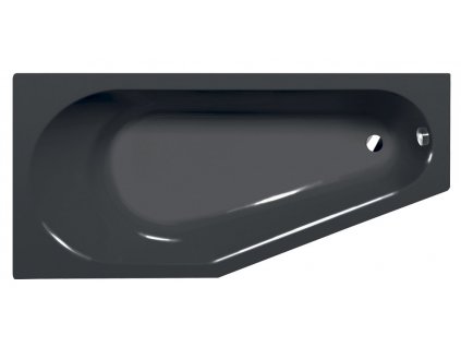 Polysan TIGRA L asymetrická vana 170x80x46cm, šedá 90111.3