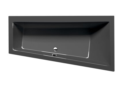 Polysan ANDRA R asymetrická vana 170x90x45cm, šedá 81511.3