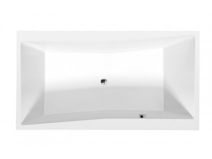 Polysan QUEST obdélníková vana 180x100x49cm, bílá mat 78511.11