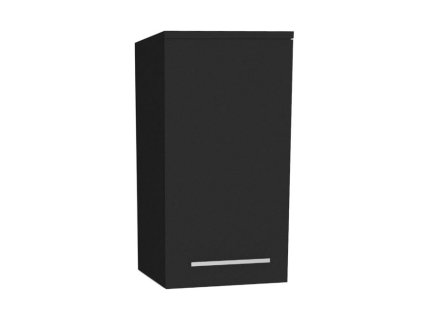 Mereo Bino koupelnová skříňka horní 63 cm, levá, Multidecor, Černá Supermat CN695CIPM