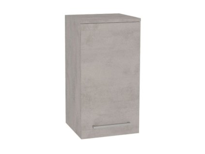 Mereo Bino koupelnová skříňka horní 63 cm, levá, Multidecor, Chromix stříbrný CN695ACST