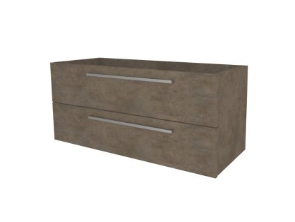 Mereo Bino, koupelnová skříňka 121 cm, Multidecor, Beton Chicago tm šedý CN693SBCS2