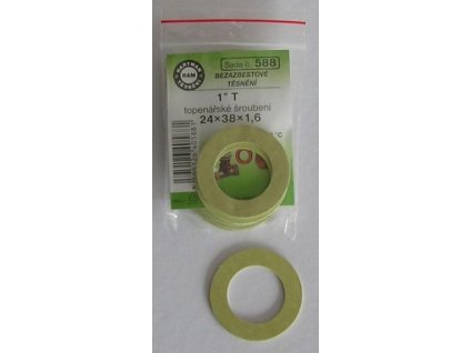 HARTMAN SADA 588 těsnění 1"T, 38x1,6mm topenářské, radiátorové, bezazbestové, 10 ks, SADA 588