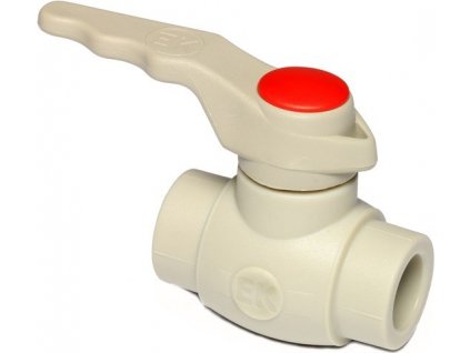 WAVIN EKOPLASTIK PPR kulový kohout 25mm, svařovací, páka, voda, PP-R, SVEK025RCT