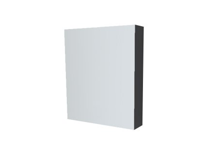 Mereo Koupelnová skříňka zrcadlová 60 cm, galerka, 1x dvířka levá, Multidecor, Černá Supermat CN798G61CIPM