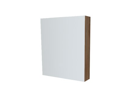 Mereo Koupelnová skříňka zrcadlová 60 cm, galerka, 1x dvířka levá, Multidecor, Ořech Pacifik tabákový CN798G61OPT2