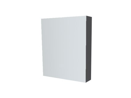 Mereo Koupelnová skříňka zrcadlová 60 cm, galerka, 1x dvířka levá, Multidecor, Šedý diamant CN798G61SEDD