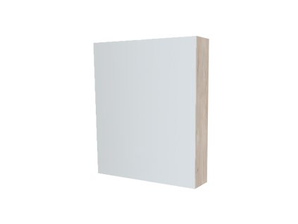 Mereo Koupelnová skříňka zrcadlová 60 cm, galerka, 1x dvířka levá, Multidecor, Light Rock Hickory CN798G61LRH1