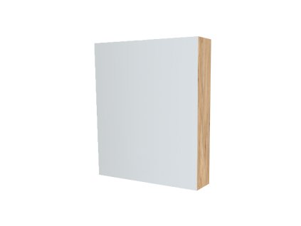 Mereo Koupelnová skříňka zrcadlová 60 cm, galerka, 1x dvířka levá, Multidecor, Jasan horský CN798G61JASH