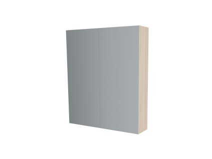 Mereo Koupelnová skříňka zrcadlová 80 cm, galerka, 2 x dvířka, Multidecor, Javor Hard šampaňský CN798G82JHS2