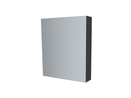 Mereo Koupelnová skříňka zrcadlová 80 cm, galerka, 2 x dvířka, Multidecor, Šedý antracit CN798G82SEAN