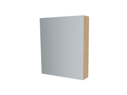 Mereo Koupelnová skříňka zrcadlová 80 cm, galerka, 2 x dvířka, Multidecor, Dub olejovaný CN798G82DUO1