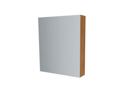 Mereo Koupelnová skříňka zrcadlová 80 cm, galerka, 2 x dvířka, Multidecor, Ořech Dijon přírodní CN798G82ODP1