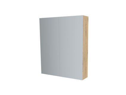 Mereo Koupelnová skříňka zrcadlová 80 cm, galerka, 2 x dvířka, Multidecor, Dub San remo sand CN798G82DSAN